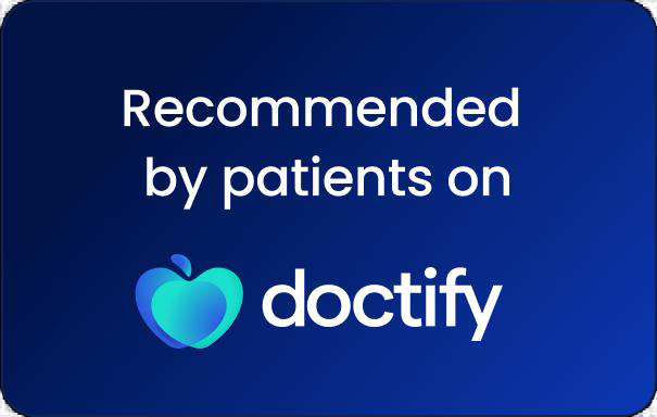 Dr. Leveson – Recommended by Patients badge from Doctify